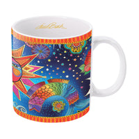 Laurel Burch "Celestial Magic" Large Fine Art Mug – 14 oz Ceramic Coffee Cup