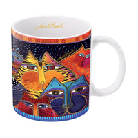 Laurel Burch "Fantasticats" Large Fine Art Mug – 14 oz Ceramic Coffee Cup
