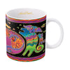 Laurel Burch "Dogs & Doggies" Large Fine Art Mug – 14 oz Ceramic Coffee Cup