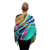 EttaVee's Rainbow Riviera 1 Silk Blend Shawl – Lightweight & Elegant Evening Wrap