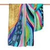 EttaVee's Rainbow Riviera 1 Silk Blend Shawl – Lightweight & Elegant Evening Wrap