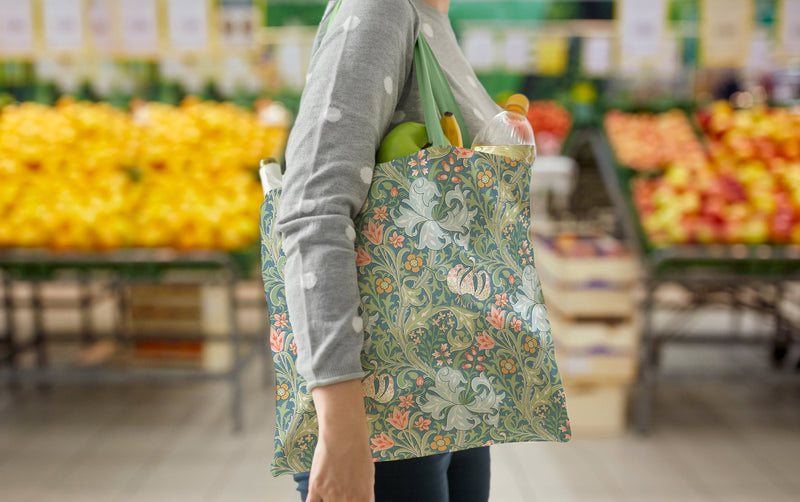 William Morris "Golden Lily" Shoulder Strap Canvas Magazine Tote