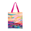 EttaVee Brush Strokes 90 Canvas Magazine Tote – Slim Vertical Tote Bag