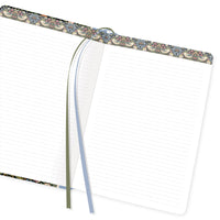 William Morris Strawberry Thief - Dot Grid Journal – Hardcover, Pockets, Ribbon Bookmarks