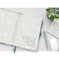 William Morris Golden Lily - Dot Grid Journal – Hardcover, Pockets, Ribbon Bookmarks