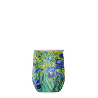 12 oz Stemless Wine Tumbler - van Gogh "Irises"