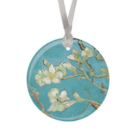 van Gogh Almond Blossom Porcelain Keepsake Ornament – Flat Ceramic, Gift-Ready