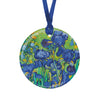 van Gogh Irises Porcelain Keepsake Ornament – Flat Ceramic, Gift-Ready