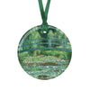 Monet Japanese Footbridge Porcelain Keepsake Ornament – Flat Ceramic, Gift-Ready