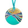 EttaVee Rainbow Riviera 1 Porcelain Keepsake Ornament – Flat Ceramic, Gift-Ready