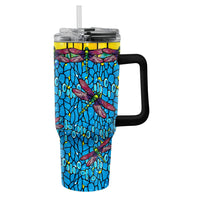 30 oz Tumbler - Tiffany "Dragonfly" (Purple)