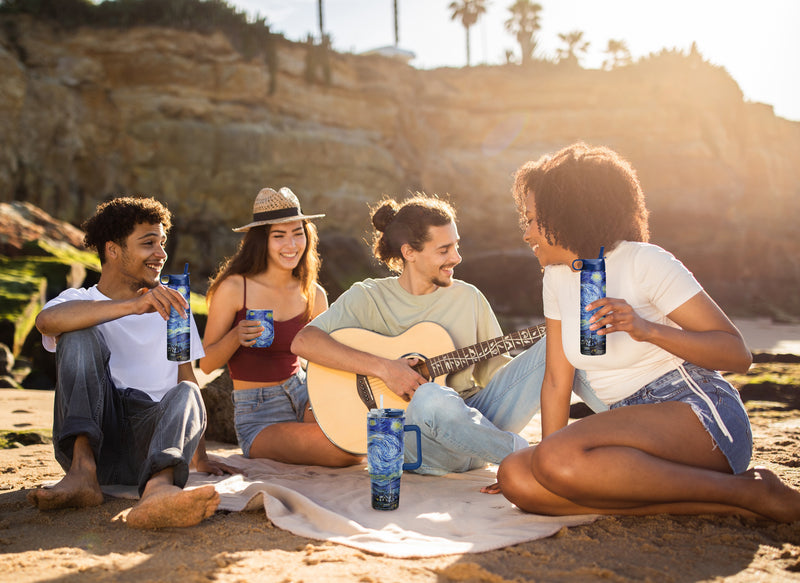 van Gogh "Starry Night" Insulated Drinkware Set of 3, 1 per size