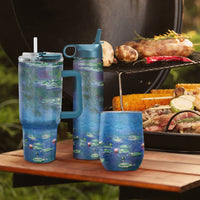 12 oz Stemless Wine Tumbler - Monet "Water Lilies"