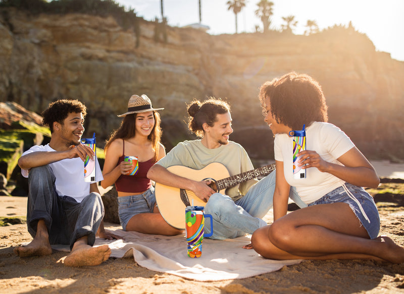 24 oz Water Bottle - Frank Lloyd Wright "March Balloons"