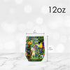 12 oz Stemless Wine Tumbler - Laurel Burch "Jungle Song"