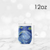 12 oz Stemless Wine Tumbler - van Gogh "Starry Night"