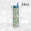 24 oz Water Bottle - William Morris "Golden Lily"