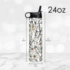 24 oz Water Bottle - Tiffany "Magnolia"