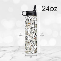 24 oz Water Bottle - Tiffany "Magnolia"