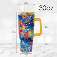 30 oz Tumbler - Laurel Burch "Celestial Magic"