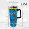 30 oz Tumbler - Tiffany "Dragonfly" (Purple)