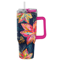 30 oz Tumbler - EttaVee "Bold Flowers"