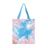 Cherry Blossoms Canvas Magazine Tote – Slim Vertical Tote Bag