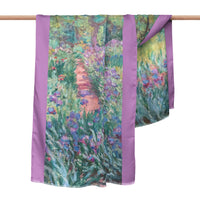 Monet Gardens at Giverny Silk-Blend Pashmina Shawl