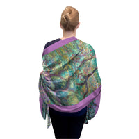 Monet Gardens at Giverny Silk-Blend Pashmina Shawl