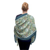 William Morris "Golden Lily" Silk Blend Shawl – Lightweight Dressy Wrap for Women