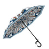 Frank Lloyd Wright Waterlilies Reverse Inverted Umbrella – Hands-Free, Windproof Design