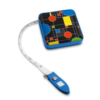 Frank Lloyd Wright "Coonley Playhouse" Compact Retractable Tape Measure – Dual-Sided, 60"/150cm