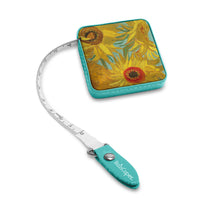 van Gogh "Sunflowers" Compact Retractable Tape Measure – Dual-Sided, 60"/150cm