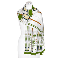 Frank Lloyd Wright Tree of Life Silk Blend Shawl – Lightweight & Elegant Evening Wrap