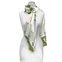 Frank Lloyd Wright Tree of Life Long Sheer Scarf – Lightweight, Elegant, Silky-Soft