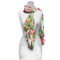 Frank Lloyd Wright Hillside Curtain Long Sheer Scarf – Lightweight, Elegant, Silky-Soft