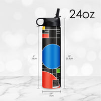 24 oz Water Bottle - Frank Lloyd Wright "Coonley Playhouse"