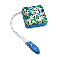 Tiffany "Field of Lilies" Compact Retractable Tape Measure – Dual-Sided, 60"/150cm