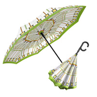 Frank Lloyd Wright Tree of Life Reverse Inverted Umbrella – Hands-Free, Windproof Design