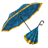 Tiffany Dragonfly (Purple) Reverse Inverted Umbrella –  Windproof, Hands-Free