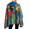 Franz Marc Stables Reversible Rain Cape Poncho – Lightweight Hooded Wrap for Women