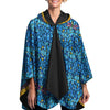 Tiffany Dragonfly Reversible Rain Cape – Lightweight Hooded Wrap for Women
