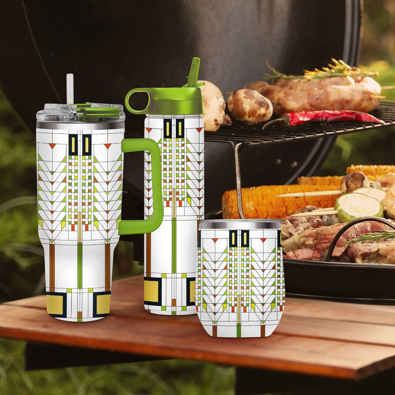 24 oz Water Bottle - Frank Lloyd Wright "Tree of Life"