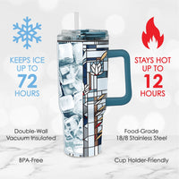 30 oz Tumbler - Frank Lloyd Wright "Waterlilies"