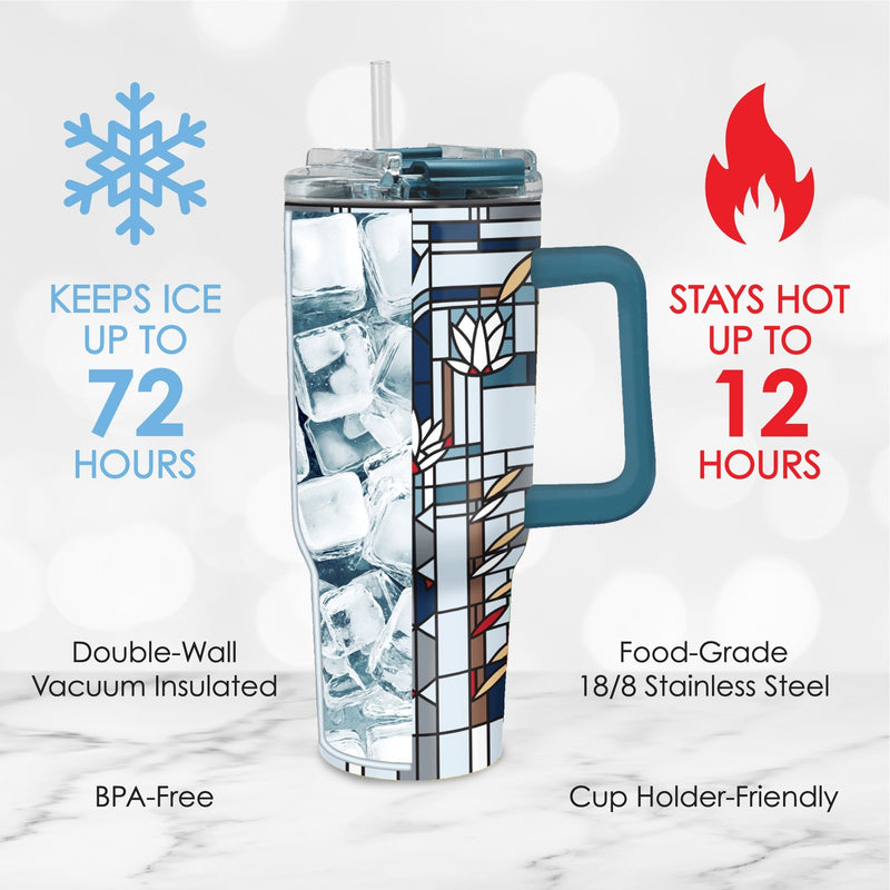 30 oz Tumbler - Frank Lloyd Wright "Waterlilies"