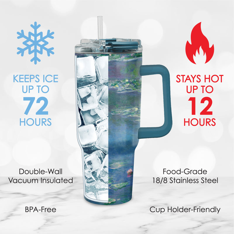 30 oz Tumbler - Monet "Water Lilies"
