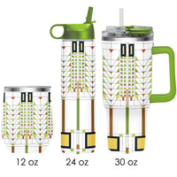 Frank Lloyd Wright "Tree of Life" Insulated Drinkware Set of 3, 1 per size