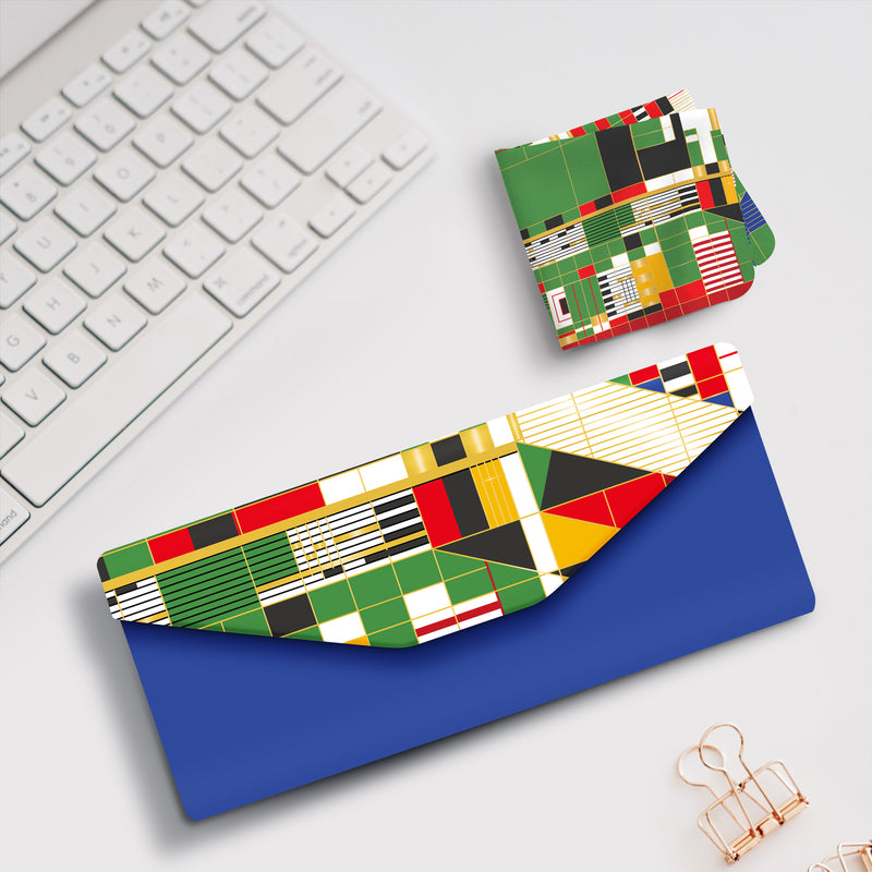 Frank Lloyd Wright "Hillside Curtain" Folding Glasses Case – Compact & Protective