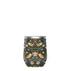12 oz Stemless Wine Tumbler - William Morris "Strawberry Thief" - Silver Rim
