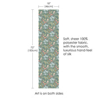 William Morris "Golden Lily" Long Sheer Scarf – Lightweight, Elegant, Silky-Soft